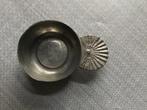 asbak tin Koning Leopold I, Verzenden, Gebruikt, Servies