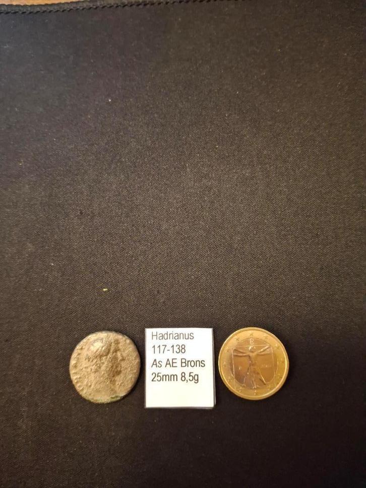 Keizer Hadrianus  Type: Bronzen AE As, Postzegels en Munten, Munten | Europa | Niet-Euromunten, Losse munt, Overige landen, Ophalen of Verzenden