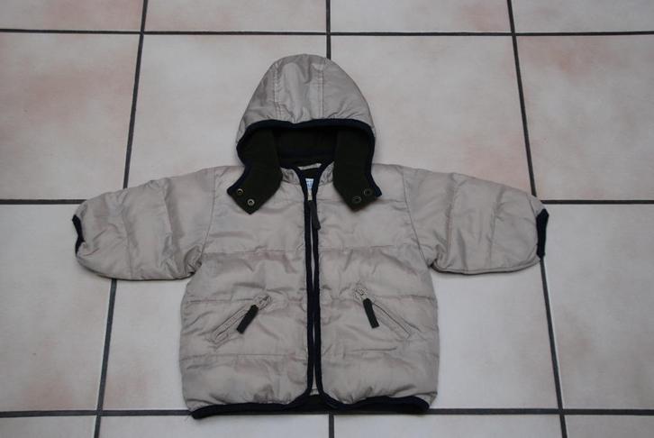 Babyjas Jas Donsjack Parka beige „H&M” T74cm als Nieuw!, Kinderen en Baby's, Babykleding | Maat 74, Zo goed als nieuw, Jongetje