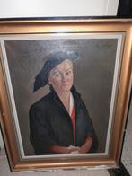 Klasse dame gesigneerd, Antiek en Kunst, Kunst | Schilderijen | Klassiek, Ophalen of Verzenden
