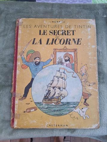 TINTIN Le secret de la Licorne DR B1 1947 HERGE CASTERMAN disponible aux enchères