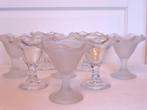 set van 8 grote ijscoupes / glas, Overige typen, Ophalen of Verzenden, Effen, Glas
