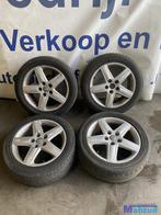 AUDI A6 C6 velgen met banden 5x112 57.1 17 inch (6), Gebruikt, Band(en)