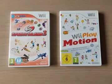 2 Wii games : "Sports Island 3" en "Wii Play Motion" 