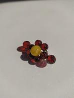 Broche rood amber, 4 tot 7 cm, Nieuw, Ophalen of Verzenden, Met edelsteen