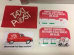 Set van 4 taxi post stickers, Verzamelen, Stickers, Nieuw, Bedrijf of Vereniging, Ophalen of Verzenden