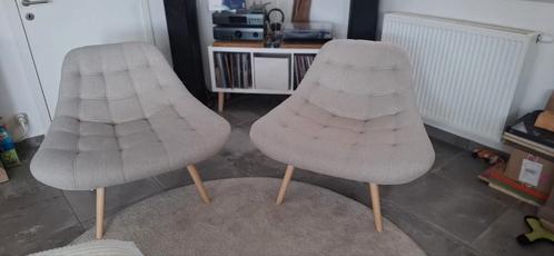 2 1-zits fauteuils — beige stof
Poten van natuurlijk hout, Huis en Inrichting, Zetels | Zetels en Chaises Longues, Zo goed als nieuw