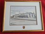 SNCB Gare de Ans -  Aquarelle 2006, Envoi, Comme neuf, Train, Carte ou Gravure