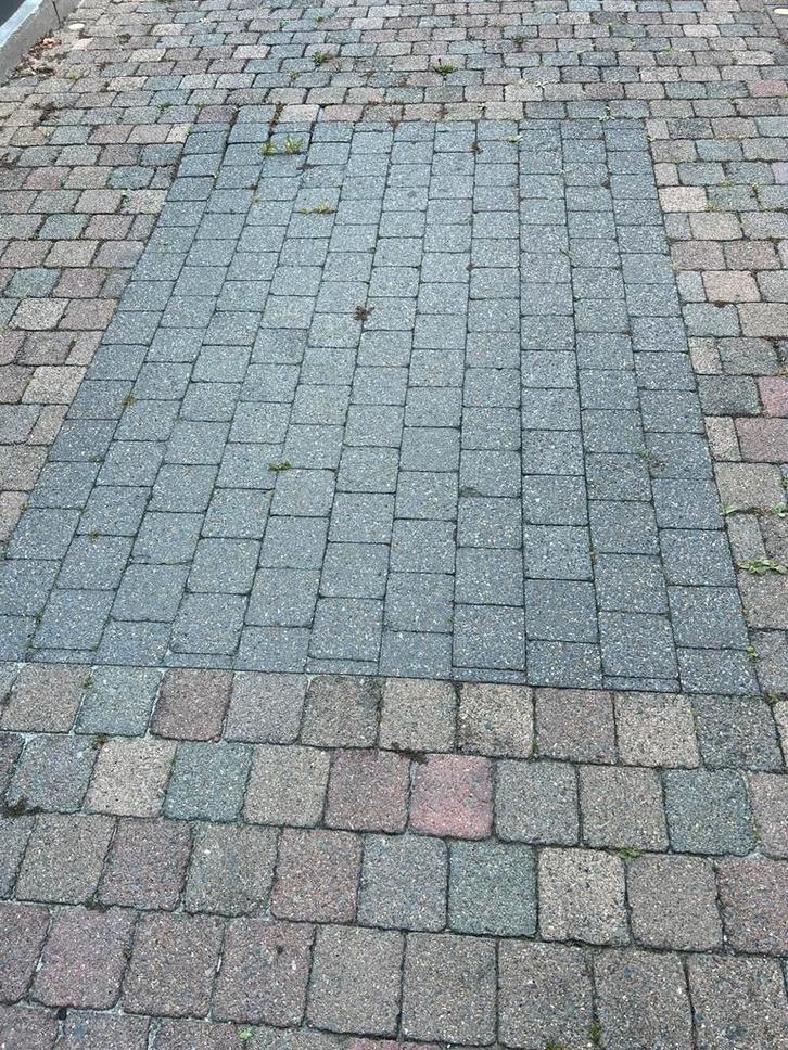 100m2 of 4400 klinkers 15 x 15 x 6 cm + vloer spots, Tuin en Terras, Tegels en Klinkers, Gebruikt, Klinkers, Beton, 10 m² of meer