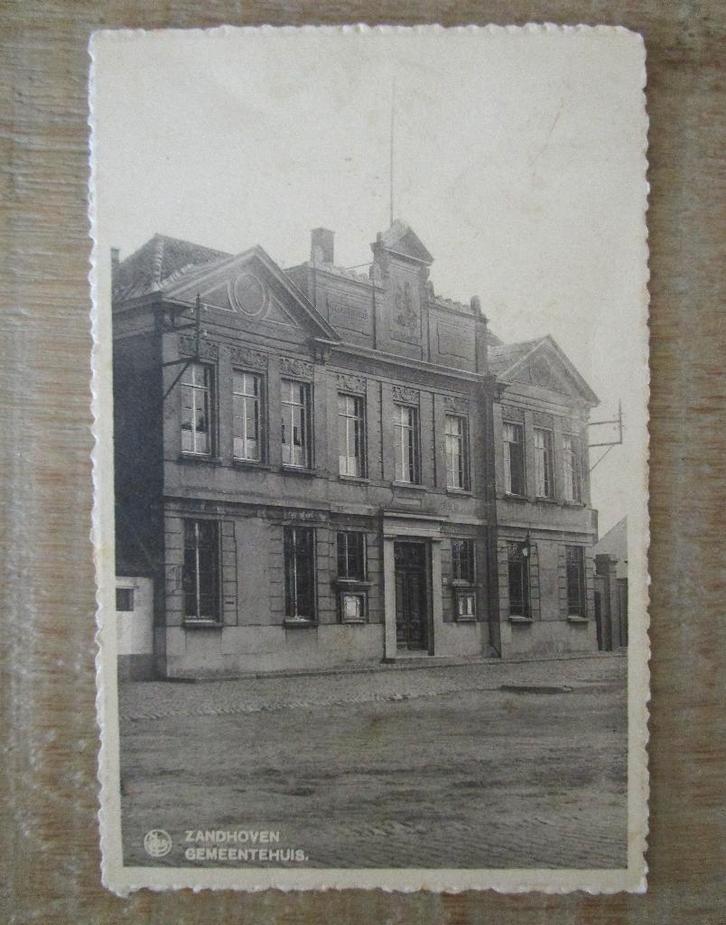 postkaarten Zandhoven gemeentehuis, post, huishoudschool, Collections, Cartes postales | Thème, Bâtiment, Enlèvement ou Envoi