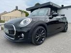 MINI COOPER CABRIO 1.5i AUT SPORT NAVI LEDER XENON KAMARA 17, Auto's, Mini, USB, Cabriolet, MINI Next, Zwart
