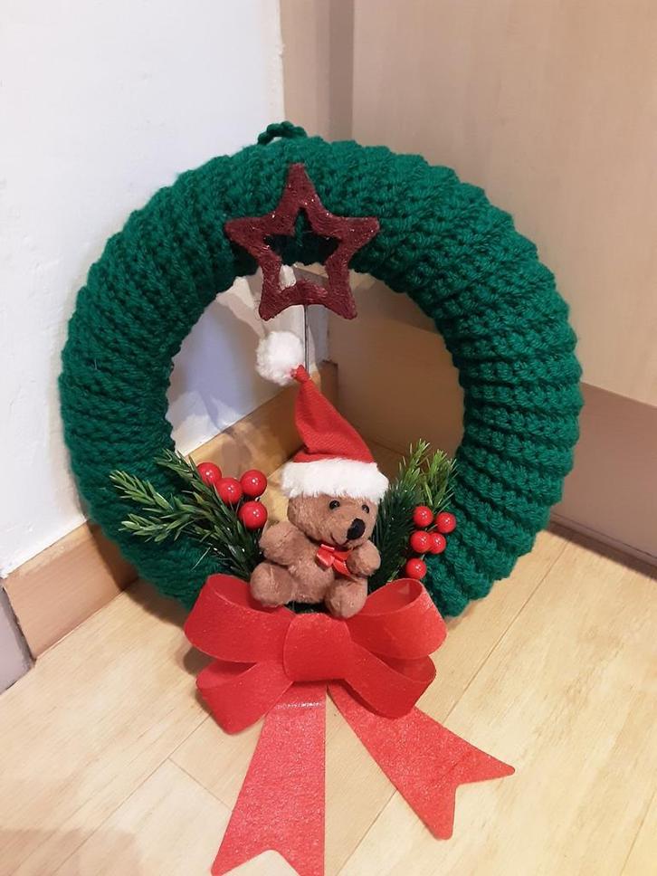 Deurhanger kerst ! HANDWERK NIEUW, Hobby en Vrije tijd, Breien en Haken, Ophalen