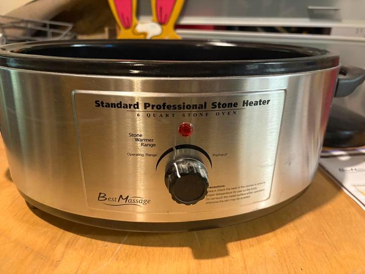 Quartz massage stone heater / chauffe pierre de massage, Sport en Fitness, Massageproducten, Zo goed als nieuw, Ophalen of Verzenden
