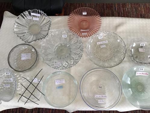11 mooie glazen schalen aan 5 euro per schaal, Huis en Inrichting, Keuken | Servies, Zo goed als nieuw, Ophalen of Verzenden