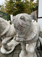 Bloembak paarden, Tuin en Terras, Ophalen, Gebruikt, Steen, Dierenbeeld