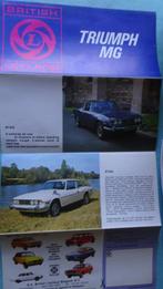 Folder publicitaire - Triumph MG, Livres, Catalogues & Dépliants, Utilisé, Enlèvement ou Envoi