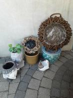 Opruiming  bloempotten  ! BEKIJK DE FOTO'S, Tuin en Terras, Bloempotten, Ophalen, Zo goed als nieuw, Beton