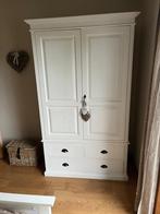 Mooie witte landelijke kleerkast te koop, Ophalen, 100 tot 150 cm, Zo goed als nieuw, 150 tot 200 cm