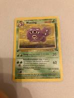 Weezing Pokémon-kaart van de eerste editie, Ophalen of Verzenden, Gebruikt
