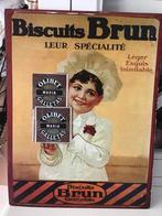 Oud reclame bord vintage Biscuit Franse brocante KOOPJE 💕, Antiek en Kunst, Ophalen of Verzenden