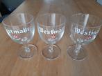 3 Westmalle glazen, Ophalen of Verzenden, Zo goed als nieuw, Bierglas