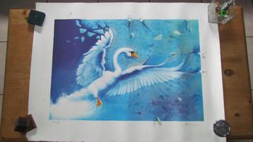 MONIC Daniel, artiste, 2 livres et 3 lithographies., Enlèvement ou Envoi