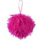 NEUF lot 5 boules de plumes Rose fushsia D30cm déco mariage, Enlèvement, Décoration, Neuf