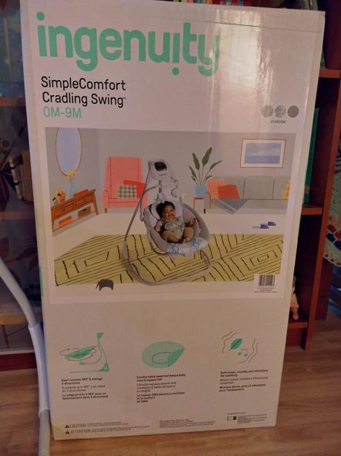 Elektrische baby swing Ingenuity simple comfort, Enfants & Bébés, Relax bébé, Comme neuf, Siège de balançoire, Autres marques