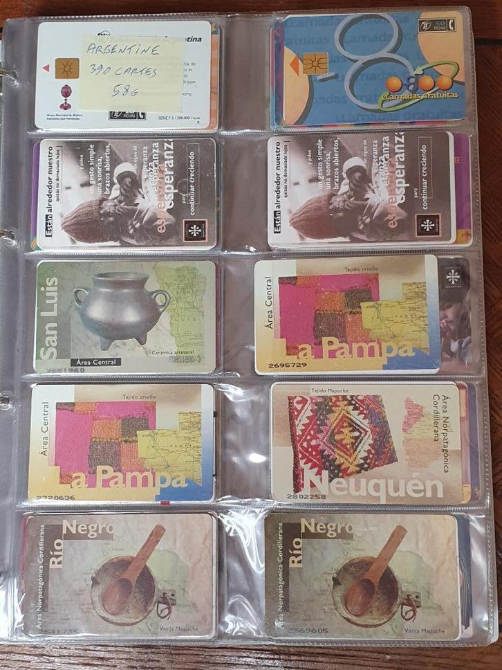 Argentinië +/- 390 telefoonkaarten, Verzamelen, Telefoonkaarten, Ophalen