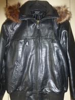 Gemengd jack van zwart leer „Hypnotic Fashion” T: L, Kleding | Heren, Jassen | Winter, Ophalen of Verzenden, Zwart