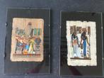 Egyptische papyrus onder glas, Ophalen of Verzenden