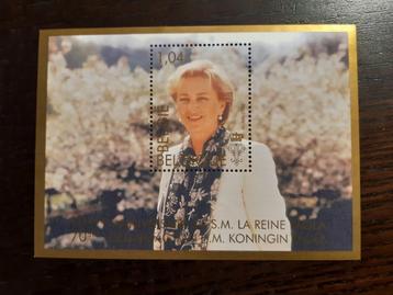 België: Koningin Paola 70 - BL146 beschikbaar voor biedingen