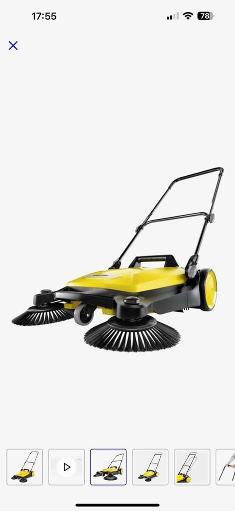 Kärcher S 4 Twin met 2 zijborstels, Tuin en Terras, Veegmachines, Zo goed als nieuw, Ophalen