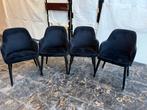 Mooie set zwarte eetkamerstoelen, Ophalen, Zo goed als nieuw