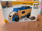 Plan Toys houten camper 6117, Ophalen, Zo goed als nieuw, Rij- of Hobbelspeelgoed