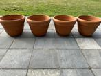 Terracotta bloempotten, Tuin en Terras, Bloempotten, Gebruikt, Tuin, Rond, Minder dan 40 cm