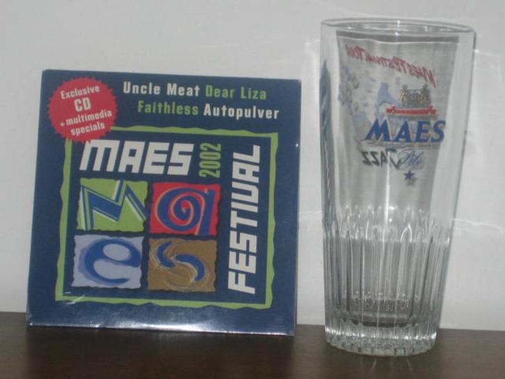 CD Maes + glas/ Festival 2002, Verzamelen, Merken en Reclamevoorwerpen, Zo goed als nieuw, Verpakking, Ophalen of Verzenden
