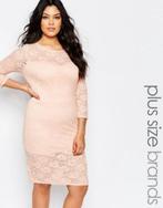 stijlvolle jurk in kant  l, Kleding | Dames, Jurken, Maat 42/44 (L), Roze, Verzenden