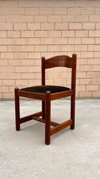 Set van 6 vintage designstoelen, Huis en Inrichting, Ophalen, Hout, Gebruikt, Bruin