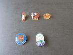 3 pinnen + 2 pinnen „Made in England”, Ophalen
