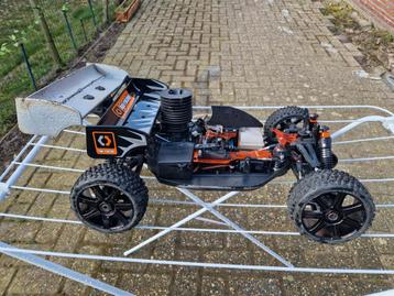 Hpi trophy buggy 3.5 nitro, Échelle 1:10, Voiture off road, Comme neuf, Enlèvement