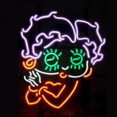 Betty boop neon en veel andere leuke mancave decoratie neons, Verzamelen, Merken en Reclamevoorwerpen, Nieuw, Lichtbak of (neon) lamp