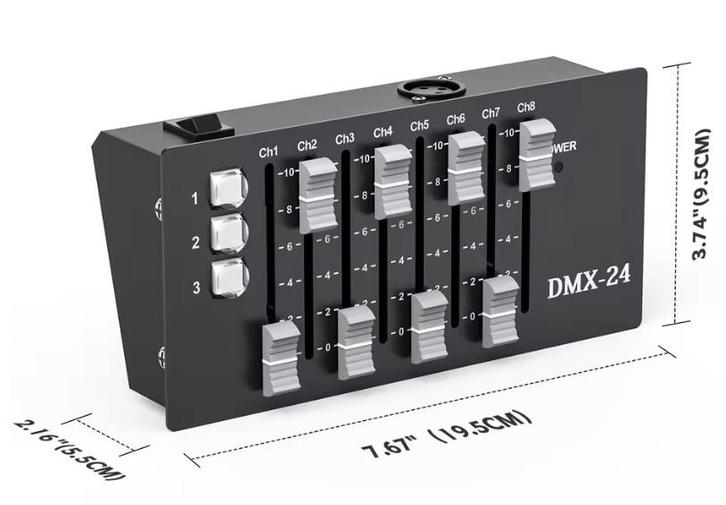 Nouveau contrôleur DMX 24 canaux de première classe, TV, Hi-fi & Vidéo, Appareil pour karaoké, Neuf, Ensemble complet, Enlèvement ou Envoi