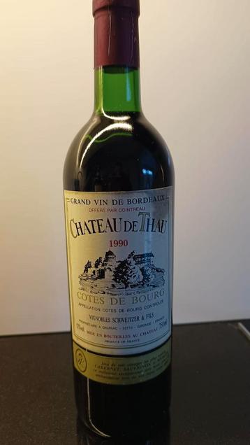 Grand vin de Bordeaux, chateau de thau, 1990