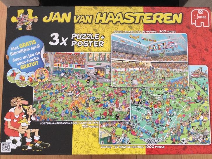 Puzzelbox Van Hasteren (voetbal), Hobby en Vrije tijd, Denksport en Puzzels, Zo goed als nieuw, Legpuzzel, 500 t/m 1500 stukjes