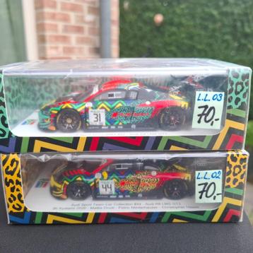 2 x 1/43 Spark Audi R8 LMS GT3    9h Kyalami 2020 beschikbaar voor biedingen
