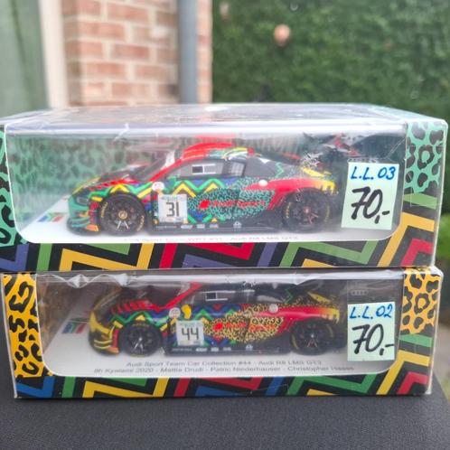 2 x 1/43 Spark Audi R8 LMS GT3    9h Kyalami 2020, Hobby en Vrije tijd, Modelauto's | 1:43, Nieuw, Auto, Overige merken, Ophalen of Verzenden