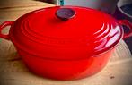 Véritable LE CREUSET 6,3 L grande cocotte en fonte ovale, Maison & Meubles, Cuisine | Casseroles & Poêles, Comme neuf, Fonte, Casserole ou Cocotte-minute