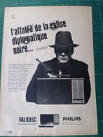 Philips electrophone - publicité papier validisc - 1968, Enlèvement ou Envoi, Utilisé, Autres types
