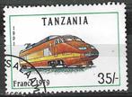 Tanzania 1991 - Yvert 792 - Locomotief - Frankrijk (ST), Timbres & Monnaies, Timbres | Afrique, Affranchi, Envoi, Tanzanie